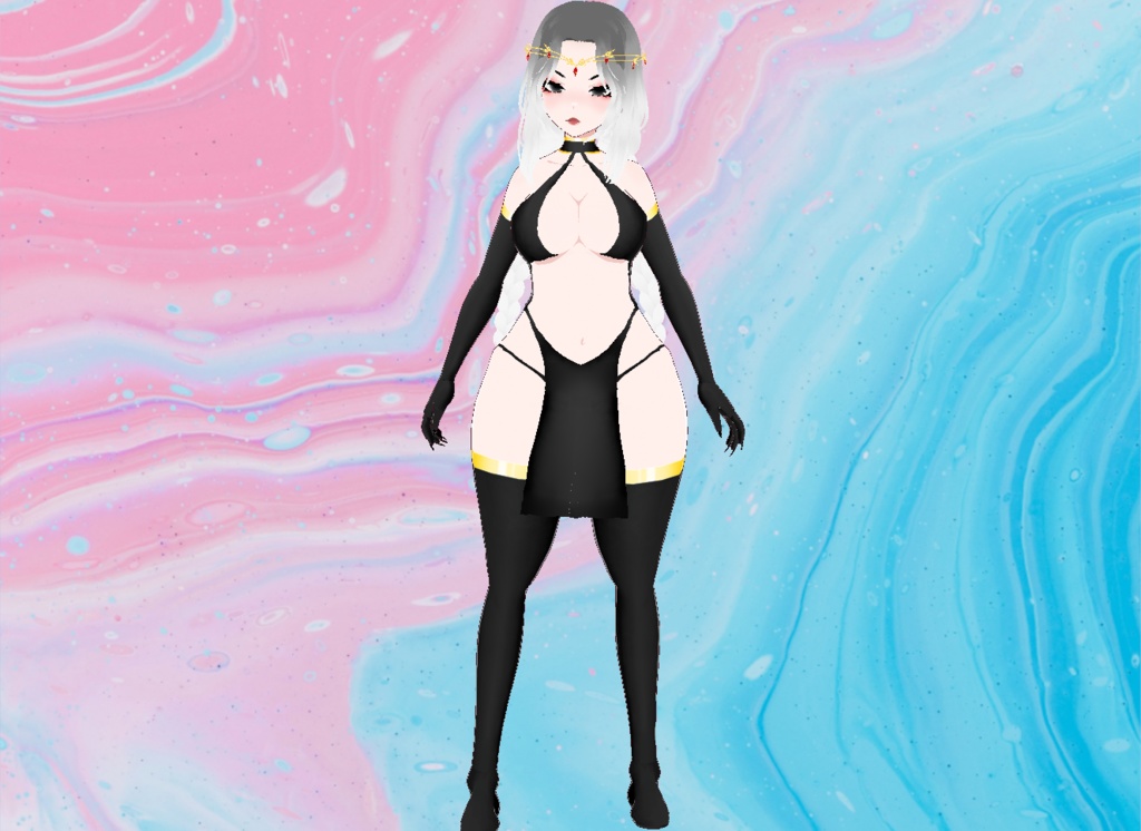 【VRoid】Golden Goddess Outfit