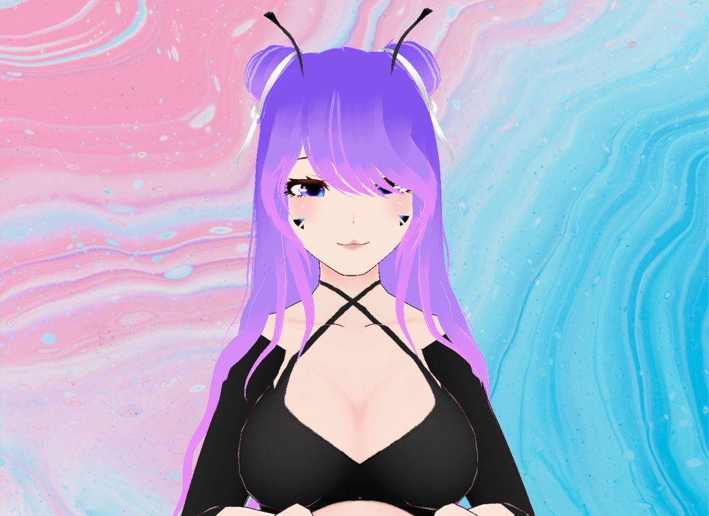 【VRoid】Ombre Wavy Hair (8 Colors!)