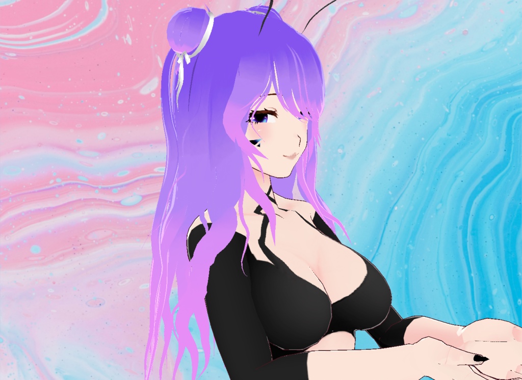 【VRoid】Ombre Wavy Hair (8 Colors!)