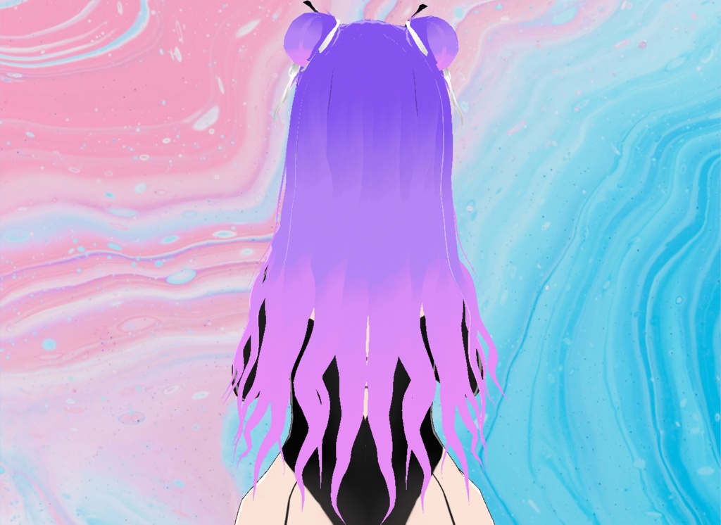 【VRoid】Ombre Wavy Hair (8 Colors!)