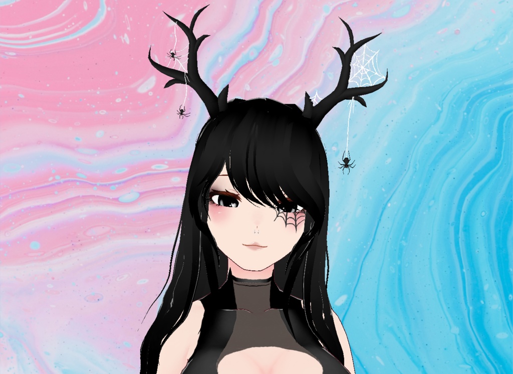 【VRoid】Spiderweb Antlers
