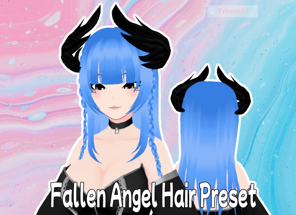 【VRoid】Fallen Angel Hair Preset (5 Colors!)
