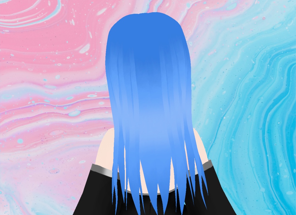 【VRoid】Fallen Angel Hair Preset (5 Colors!)