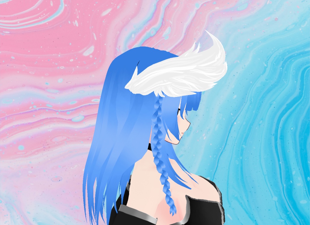 【VRoid】Fallen Angel Head Feathers