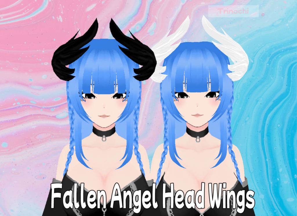 【VRoid】Fallen Angel Head Feathers