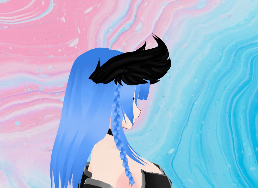 【VRoid】Fallen Angel Head Feathers