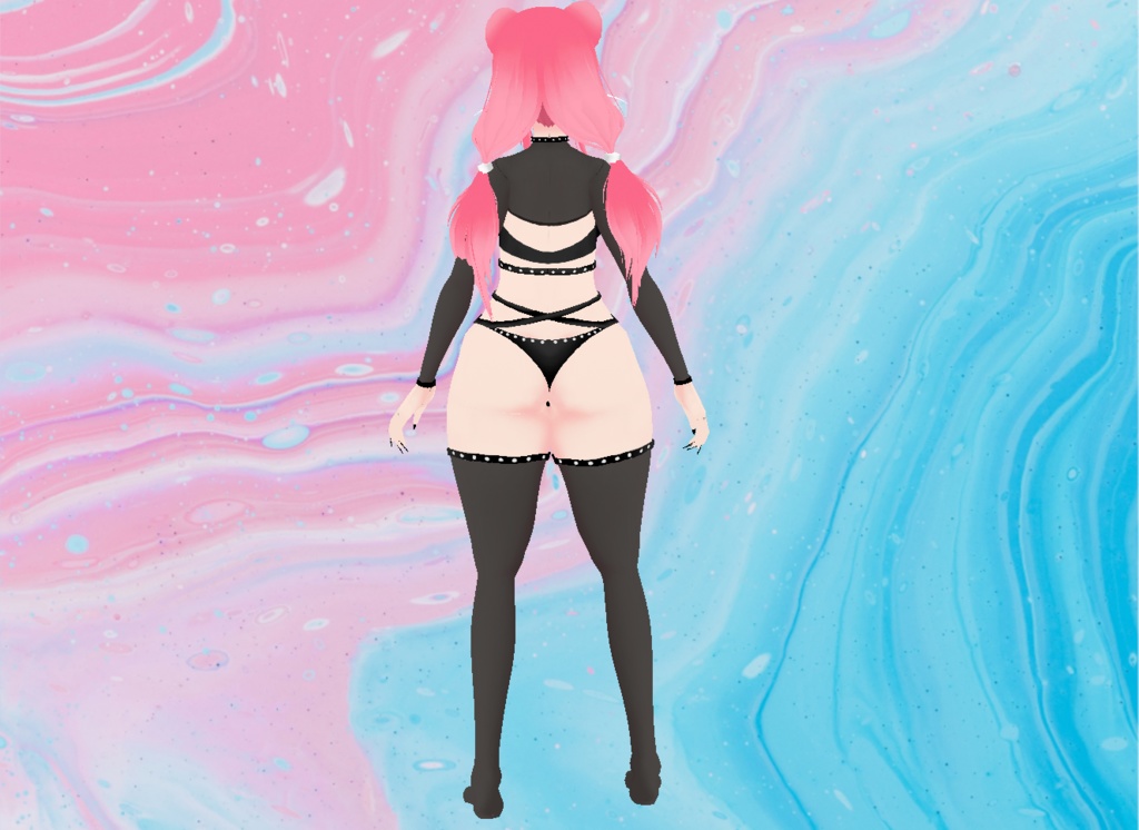 【VRoid】Strap Lingerie Set