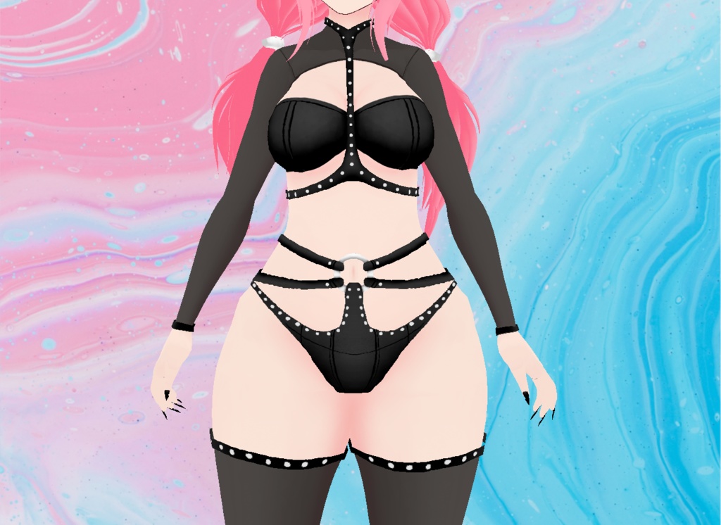 【VRoid】Strap Lingerie Set
