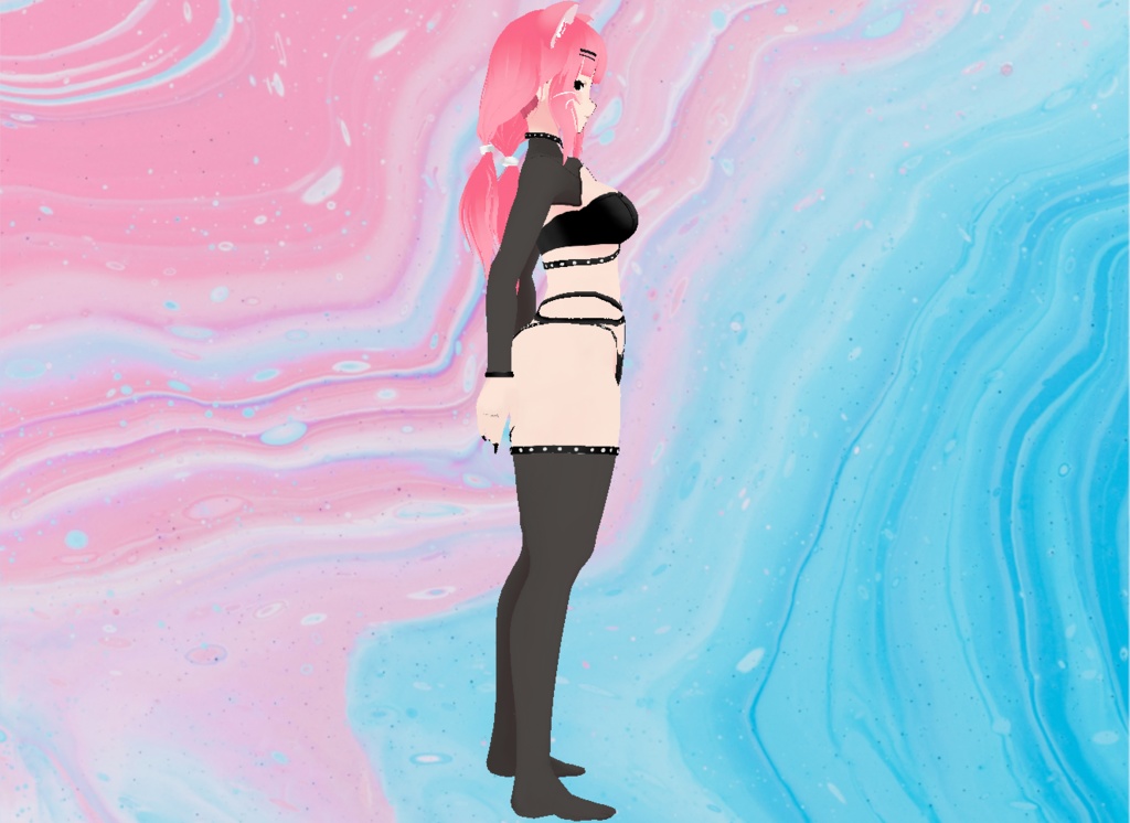 【VRoid】Strap Lingerie Set