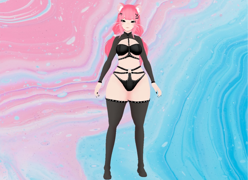 【VRoid】Strap Lingerie Set