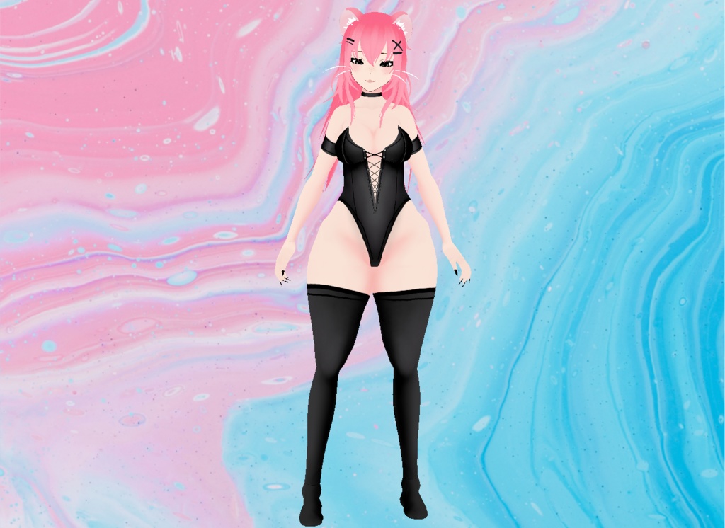 【VRoid】Demon Lingerie Set