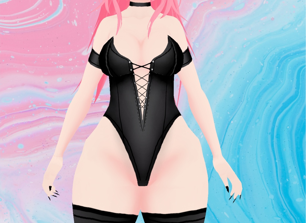 【VRoid】Demon Lingerie Set