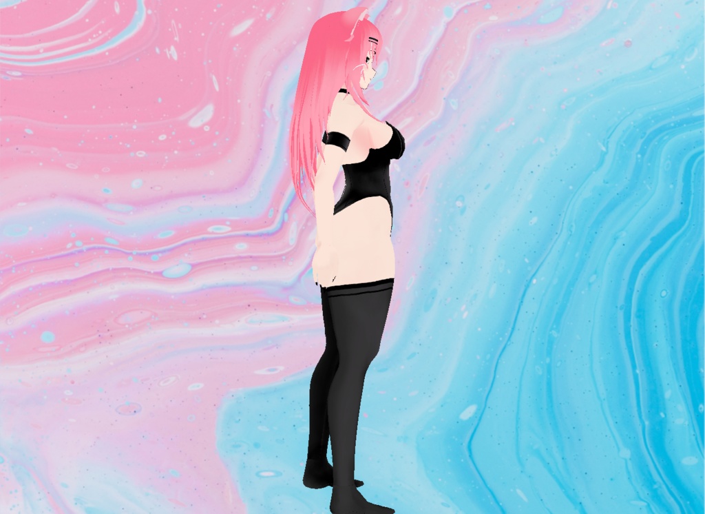 【VRoid】Demon Lingerie Set