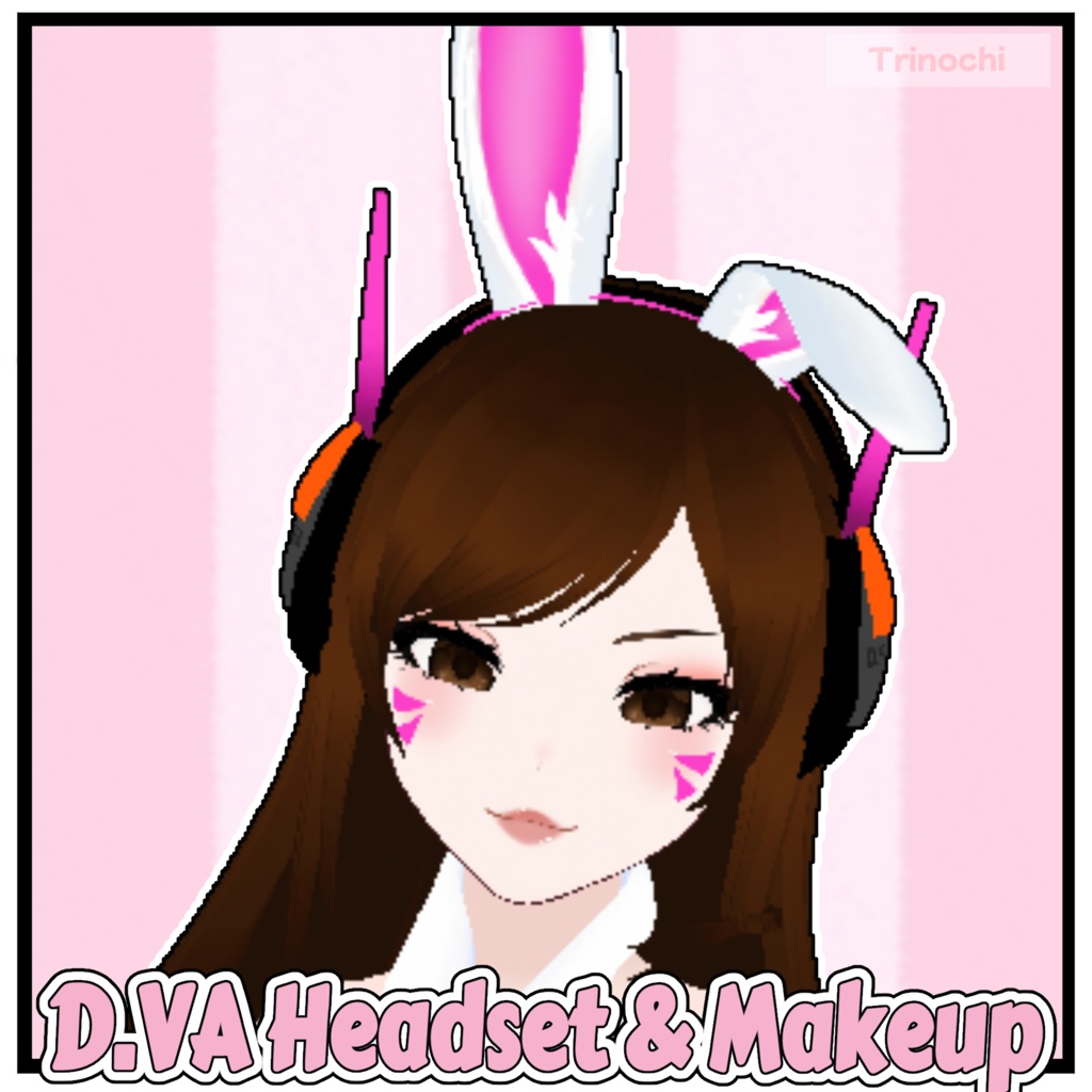 【VRoid】FREE D.VA Headset & Makeup