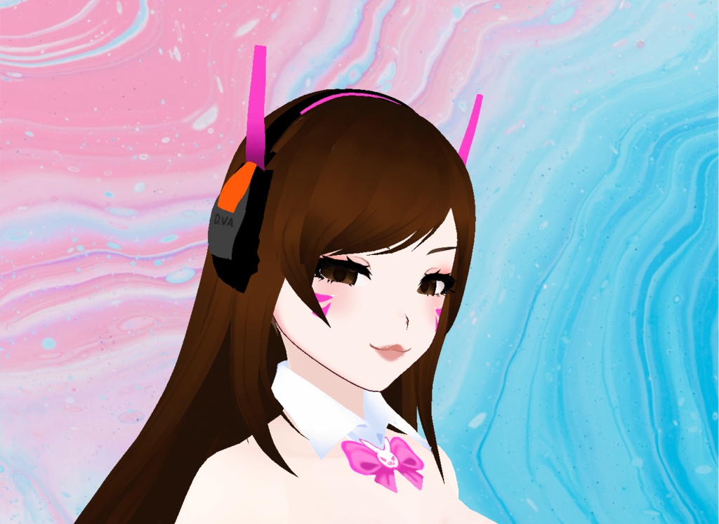 【VRoid】FREE D.VA Headset & Makeup