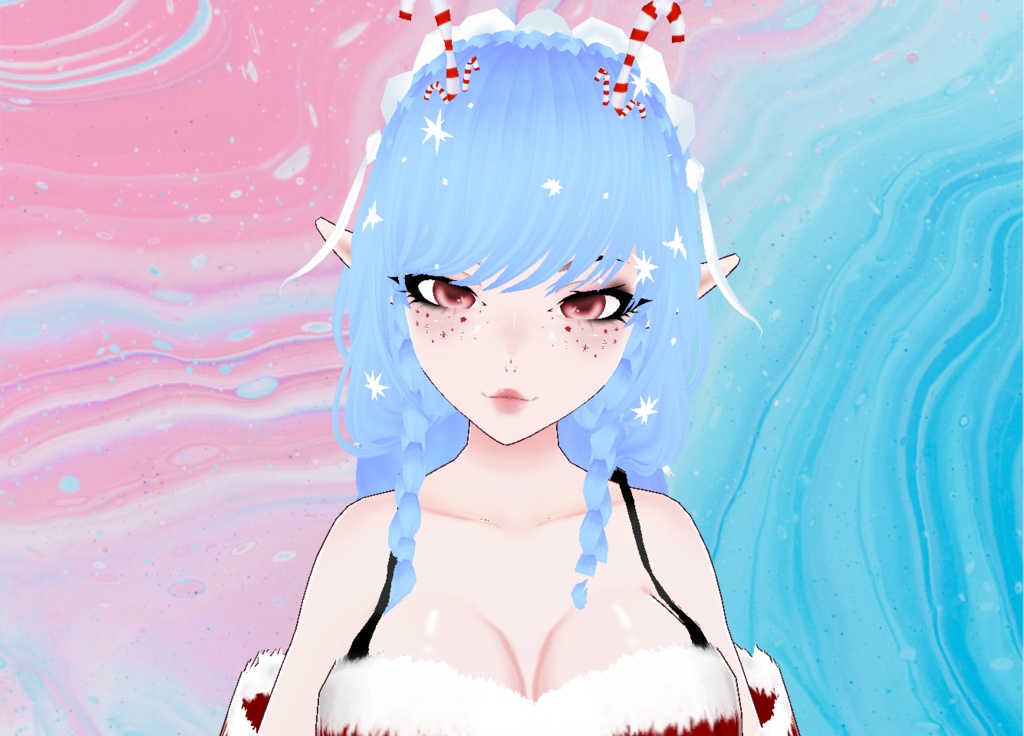 【VRoid】Snowflake Maid Hair