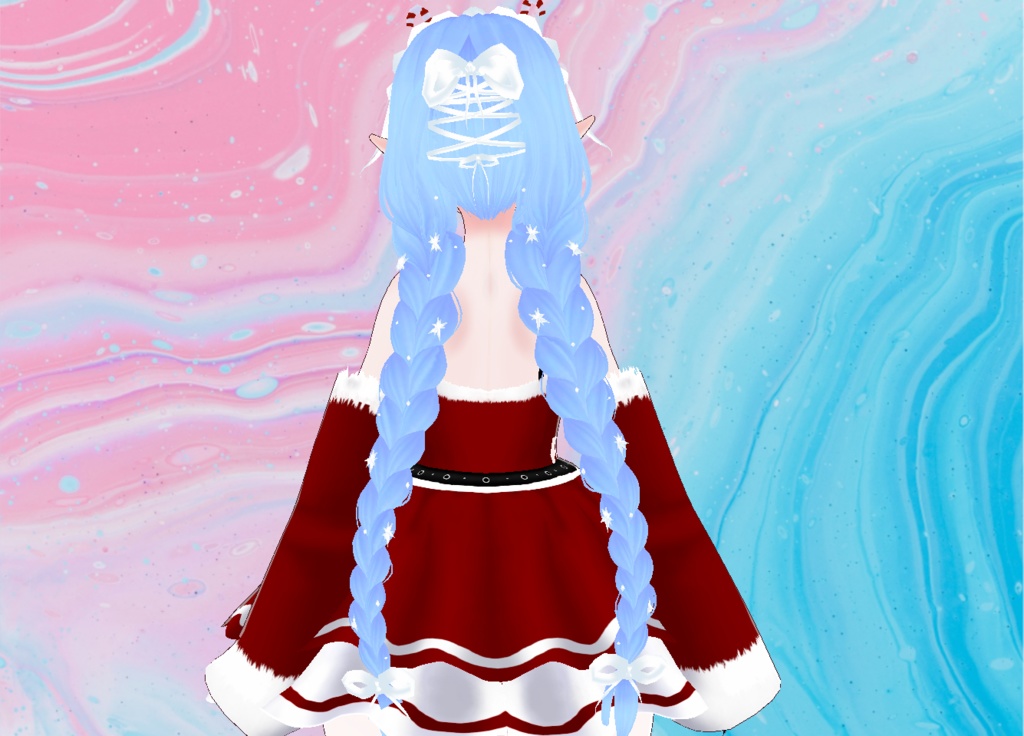 【VRoid】Snowflake Maid Hair