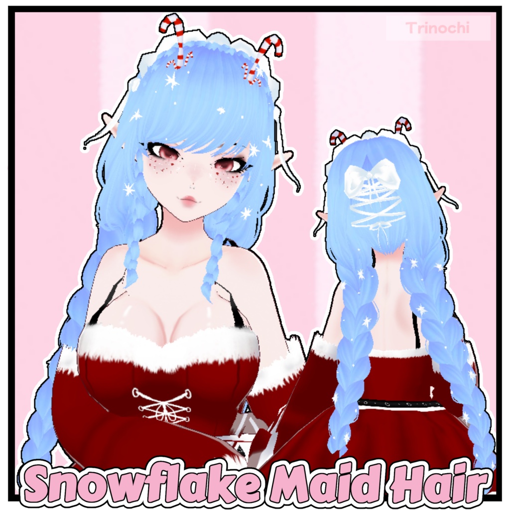 【VRoid】Snowflake Maid Hair