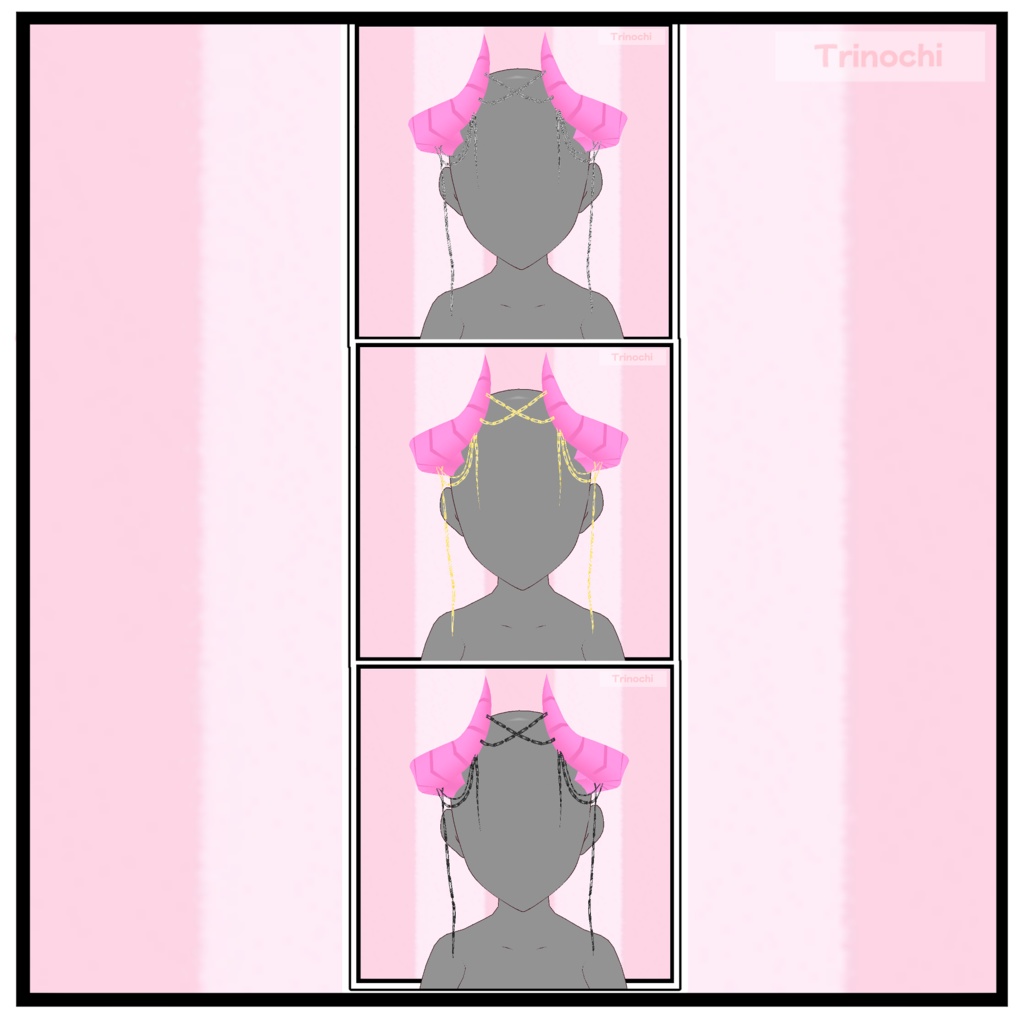 【VRoid】Chained Horns V.2 30+ Variations