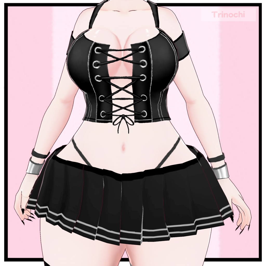 【VRoid】Cute Goth Outfit