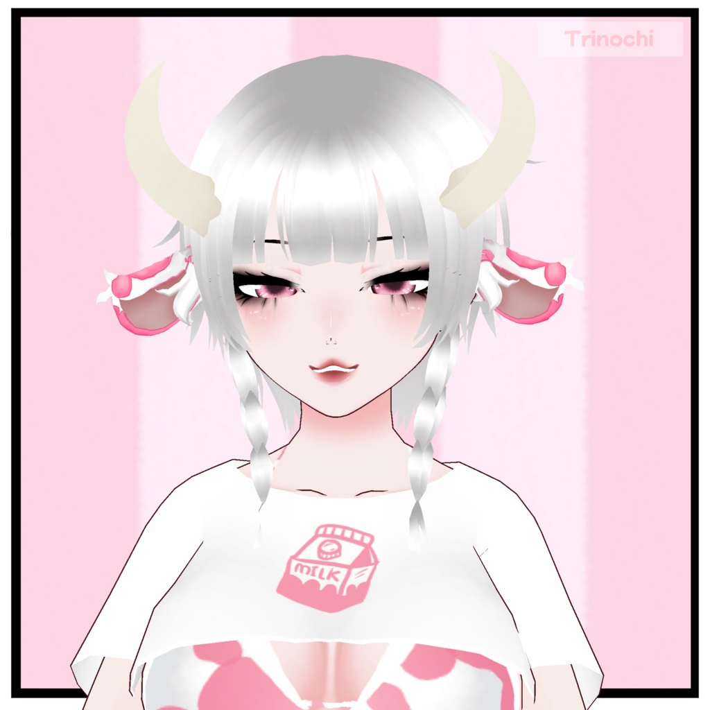 【VRoid】Strawberry Cow Ears