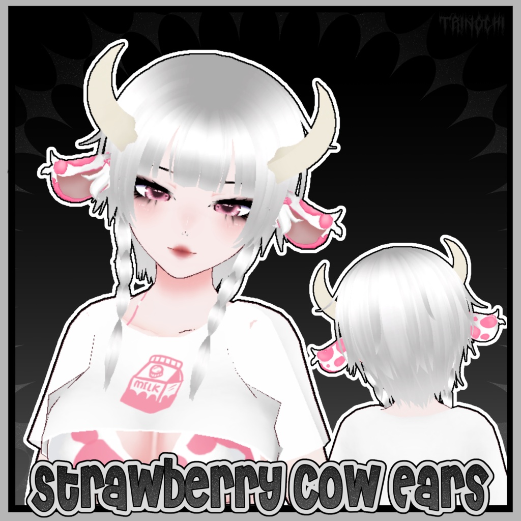 【VRoid】Strawberry Cow Ears