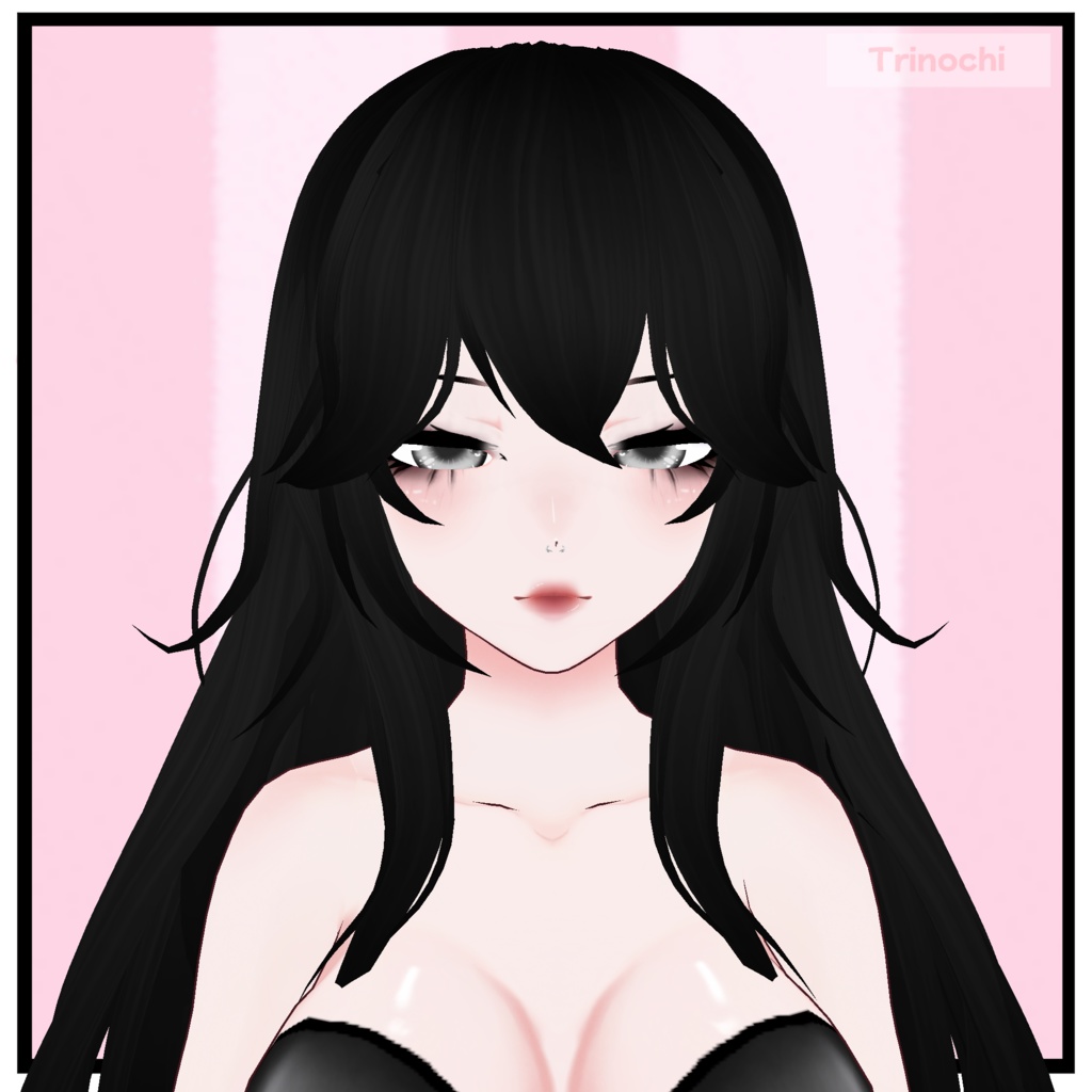 【VRoid】Long Messy Hair