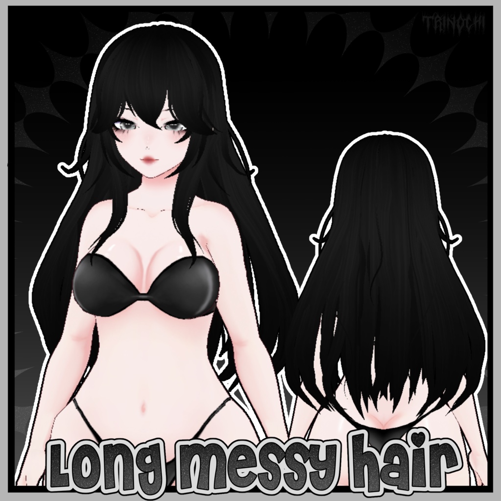【VRoid】Long Messy Hair