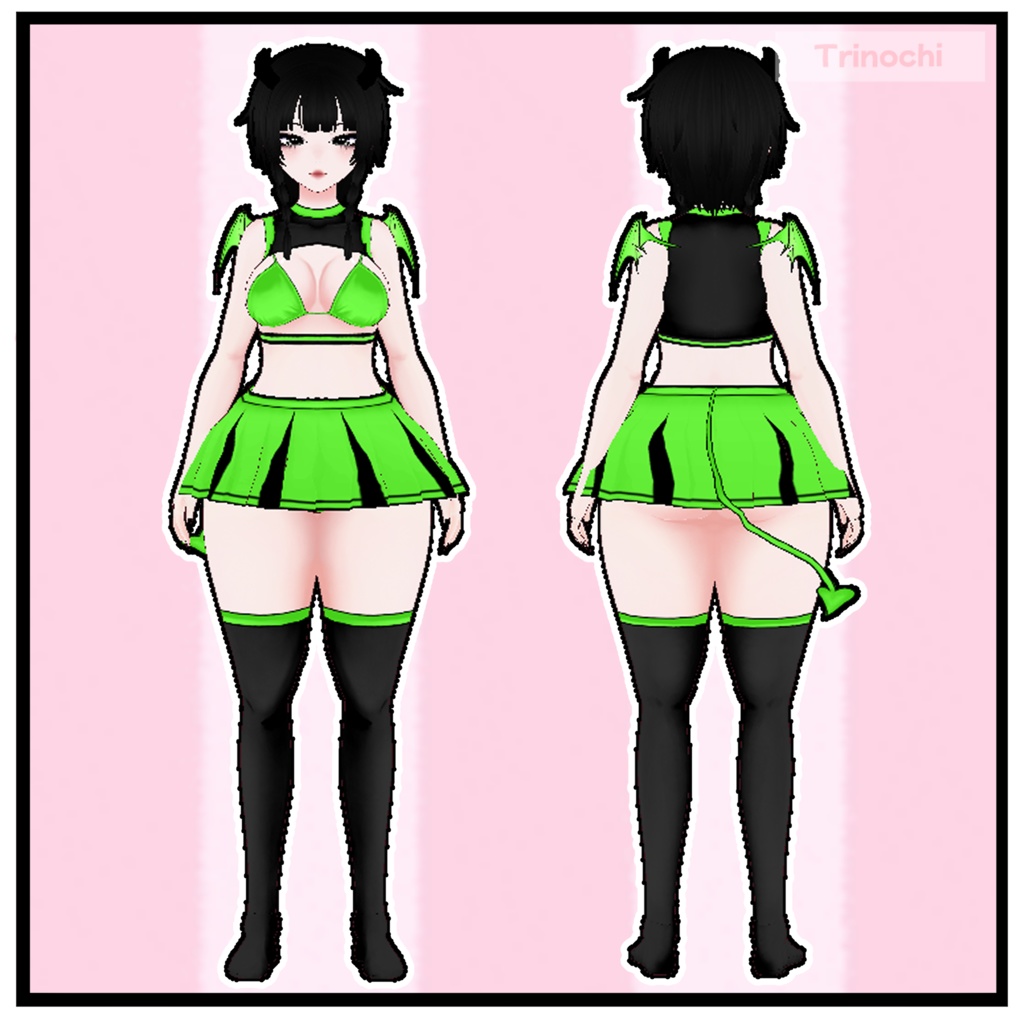【VRoid】Devil Cheerleader Outfit