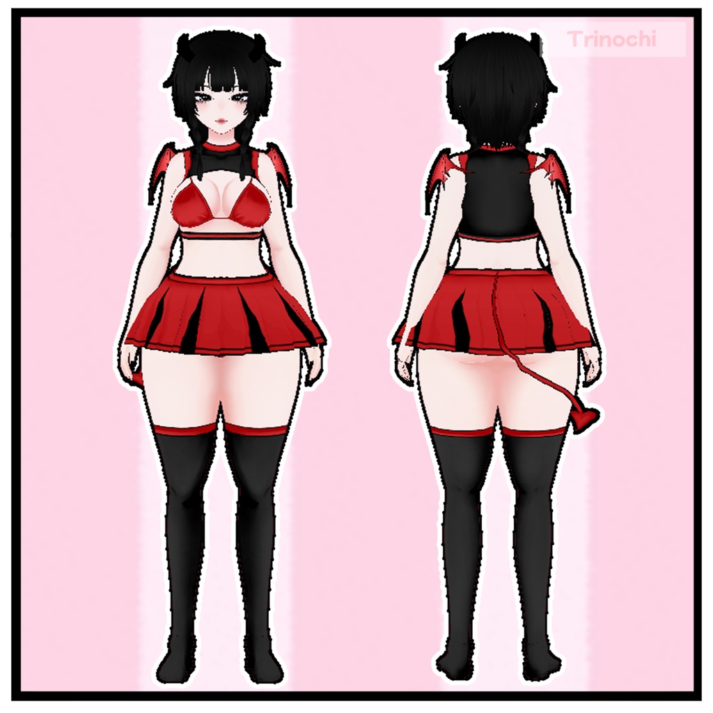 【VRoid】Devil Cheerleader Outfit