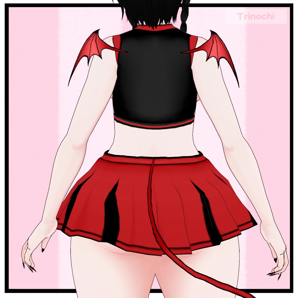 【VRoid】Devil Cheerleader Outfit