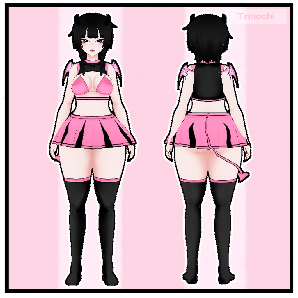 【VRoid】Devil Cheerleader Outfit