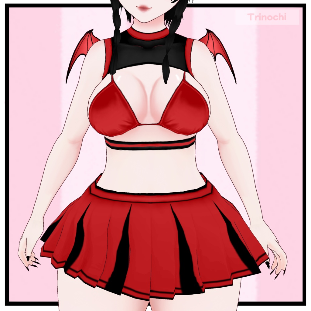 【VRoid】Devil Cheerleader Outfit