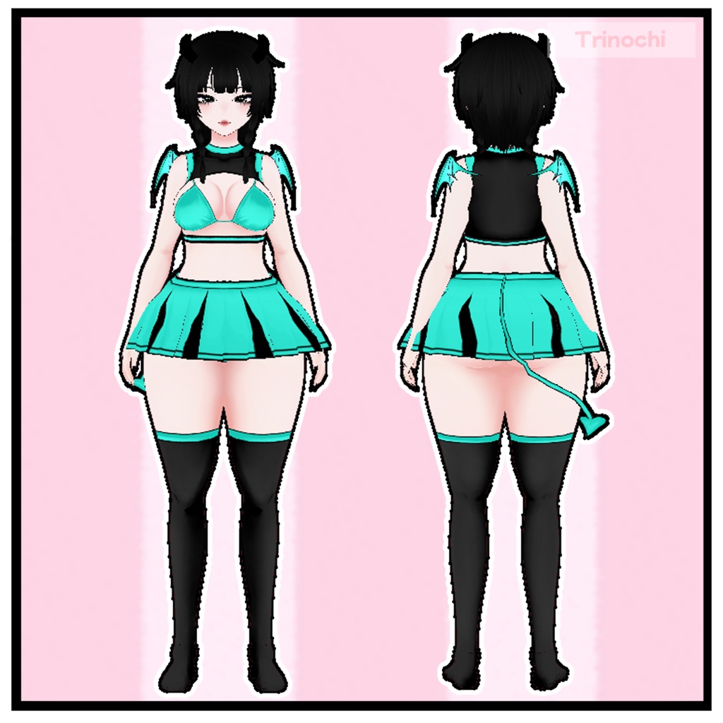 【VRoid】Devil Cheerleader Outfit