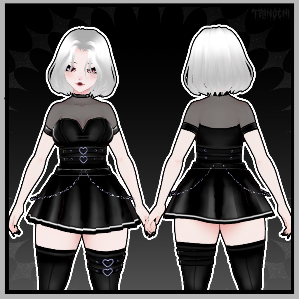 【VRoid】Kawaii Goth Outfit