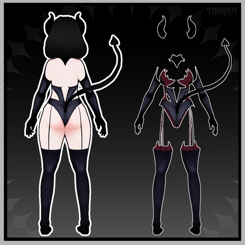 【VRoid】Cute But Deadly Devil Set