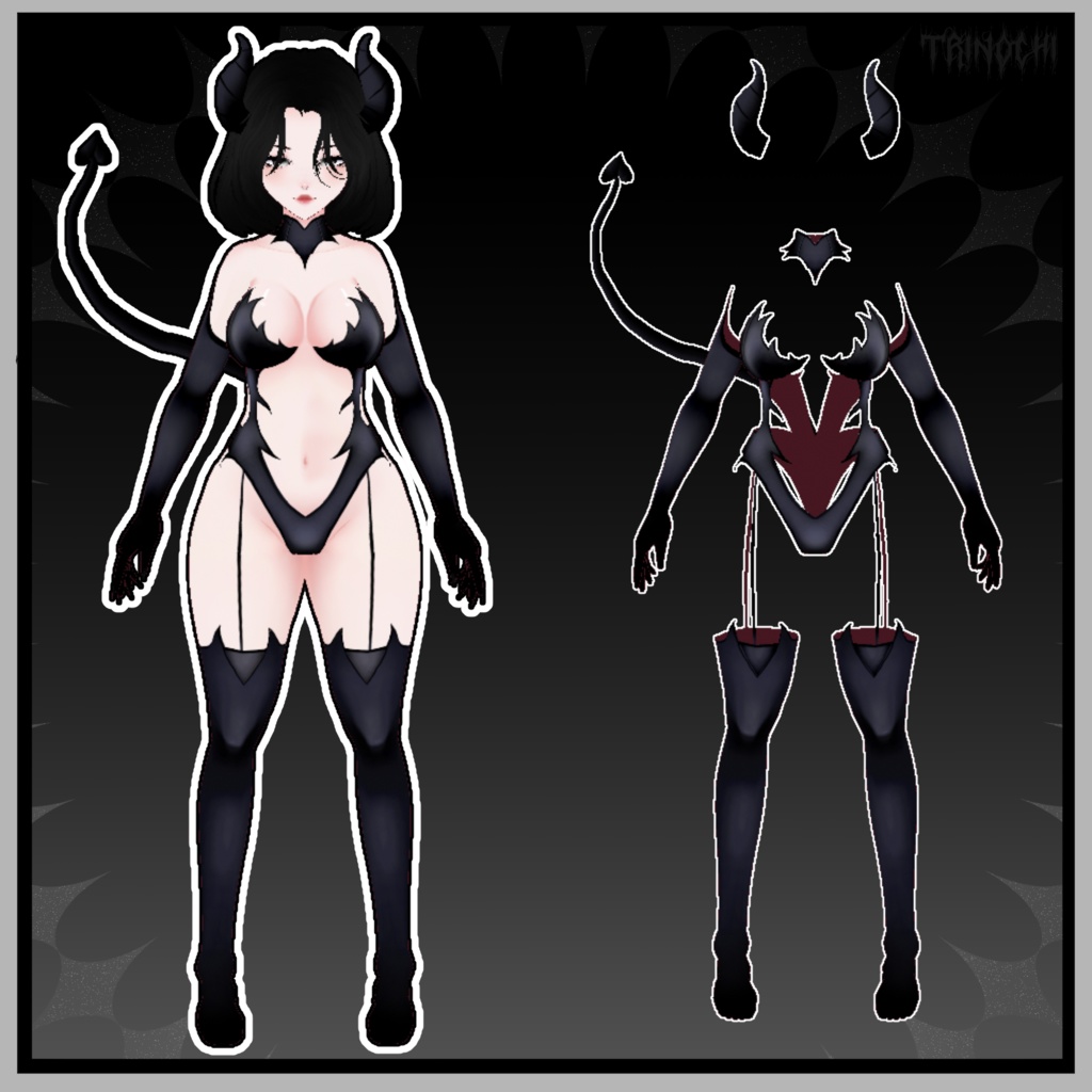 【VRoid】Cute But Deadly Devil Set
