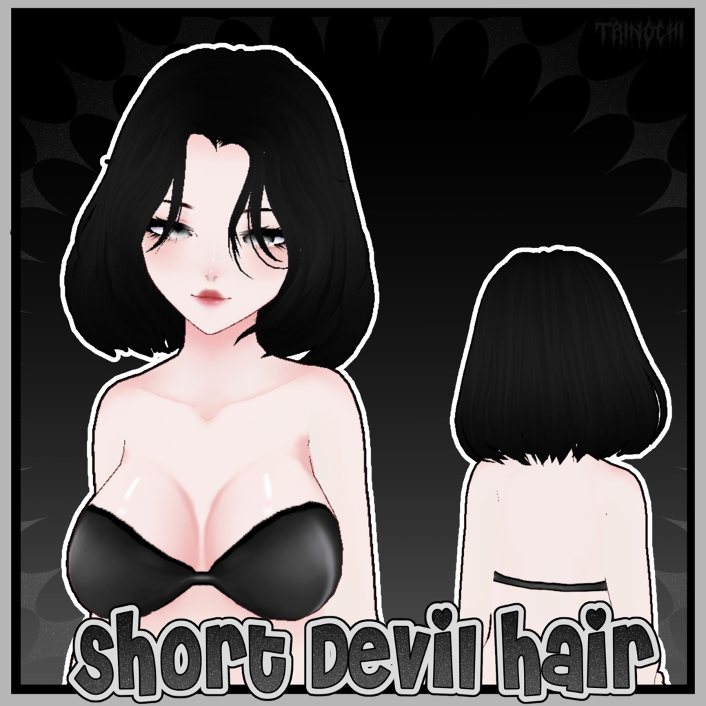 【VRoid】Short Devil Hair
