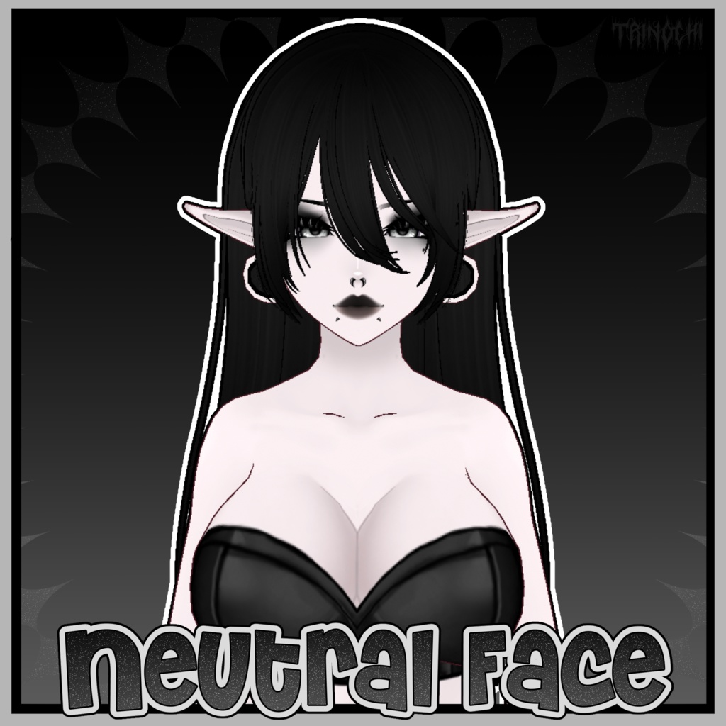 【VRoid】Curvy Goth Girl Vroid Base