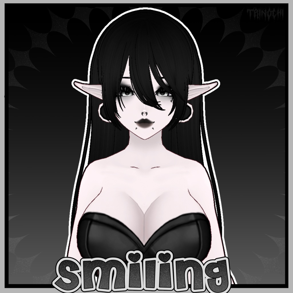 【VRoid】Curvy Goth Girl Vroid Base