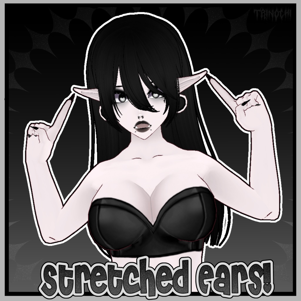 【VRoid】Curvy Goth Girl Vroid Base