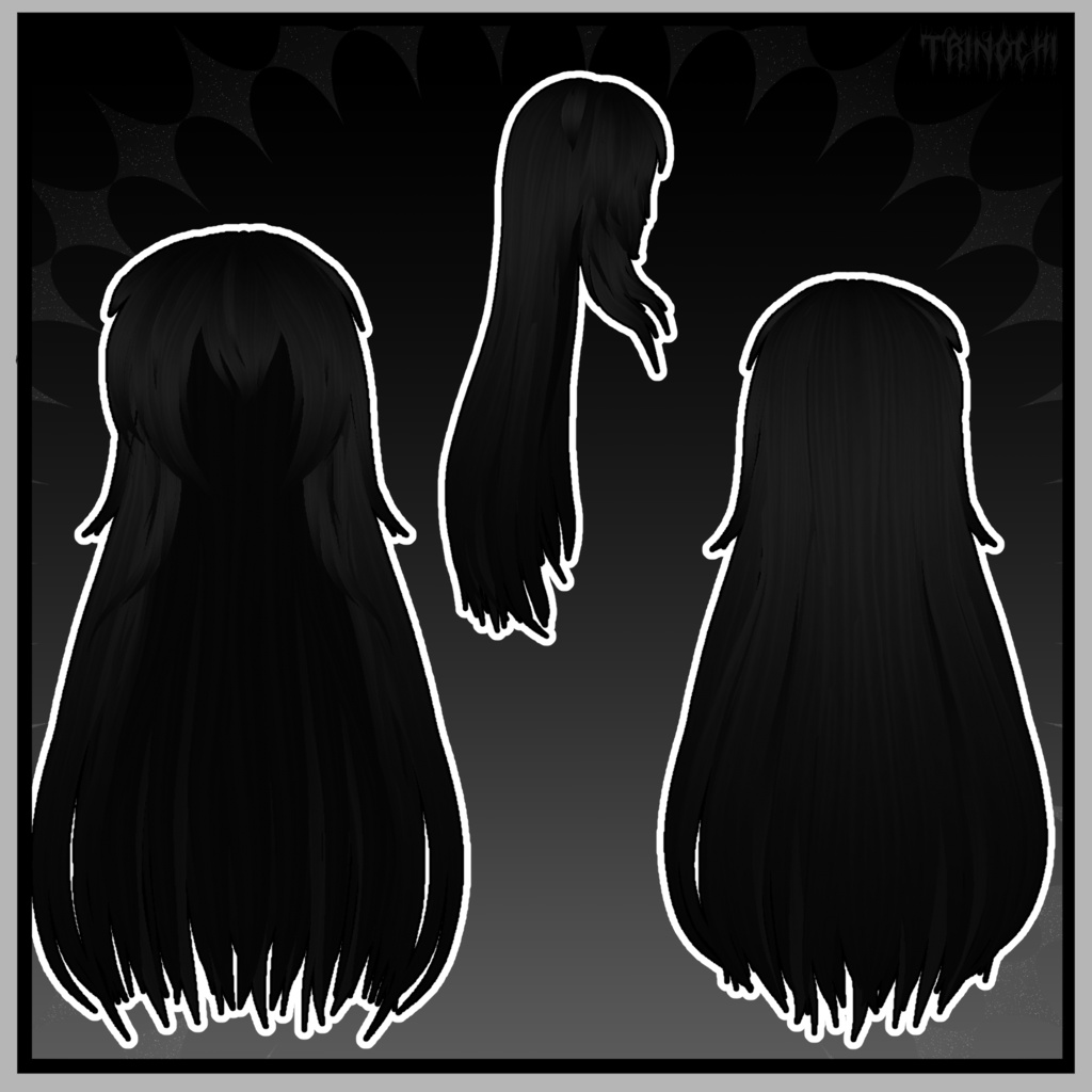 【VRoid】Messy Long Hair