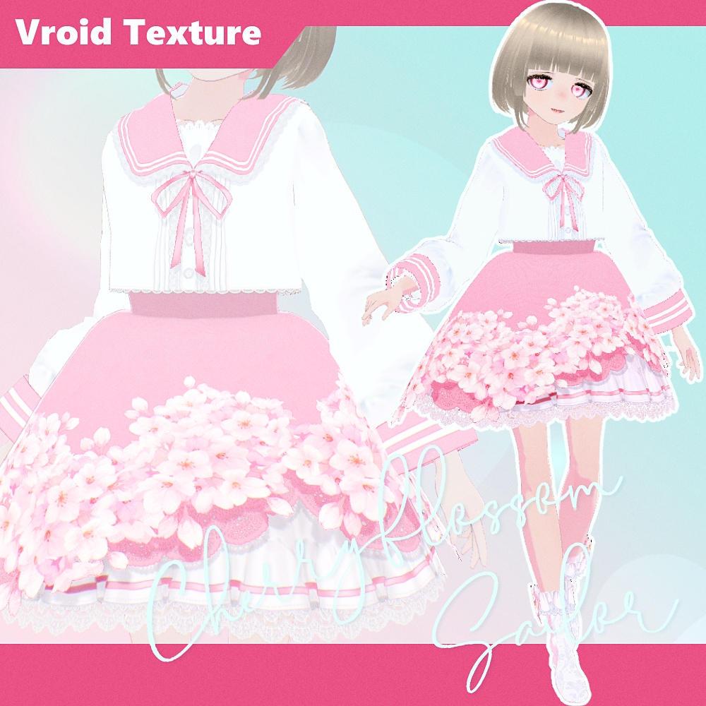【Vroid正式版/無料版あり】桜セヱラア - CherryBlossom Sailor