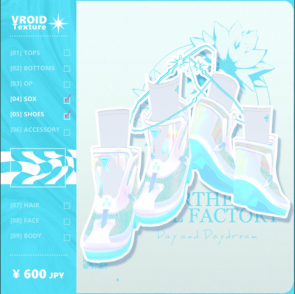 【 #Vroid 正式版】ホログラムレインコート - Holo Rain Coat