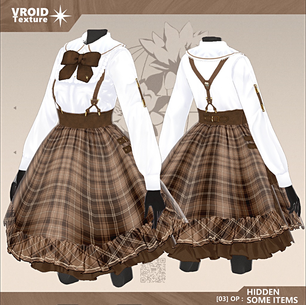 【 #Vroid 正式版】探偵さんのワンピース - Detective Girl Outfit