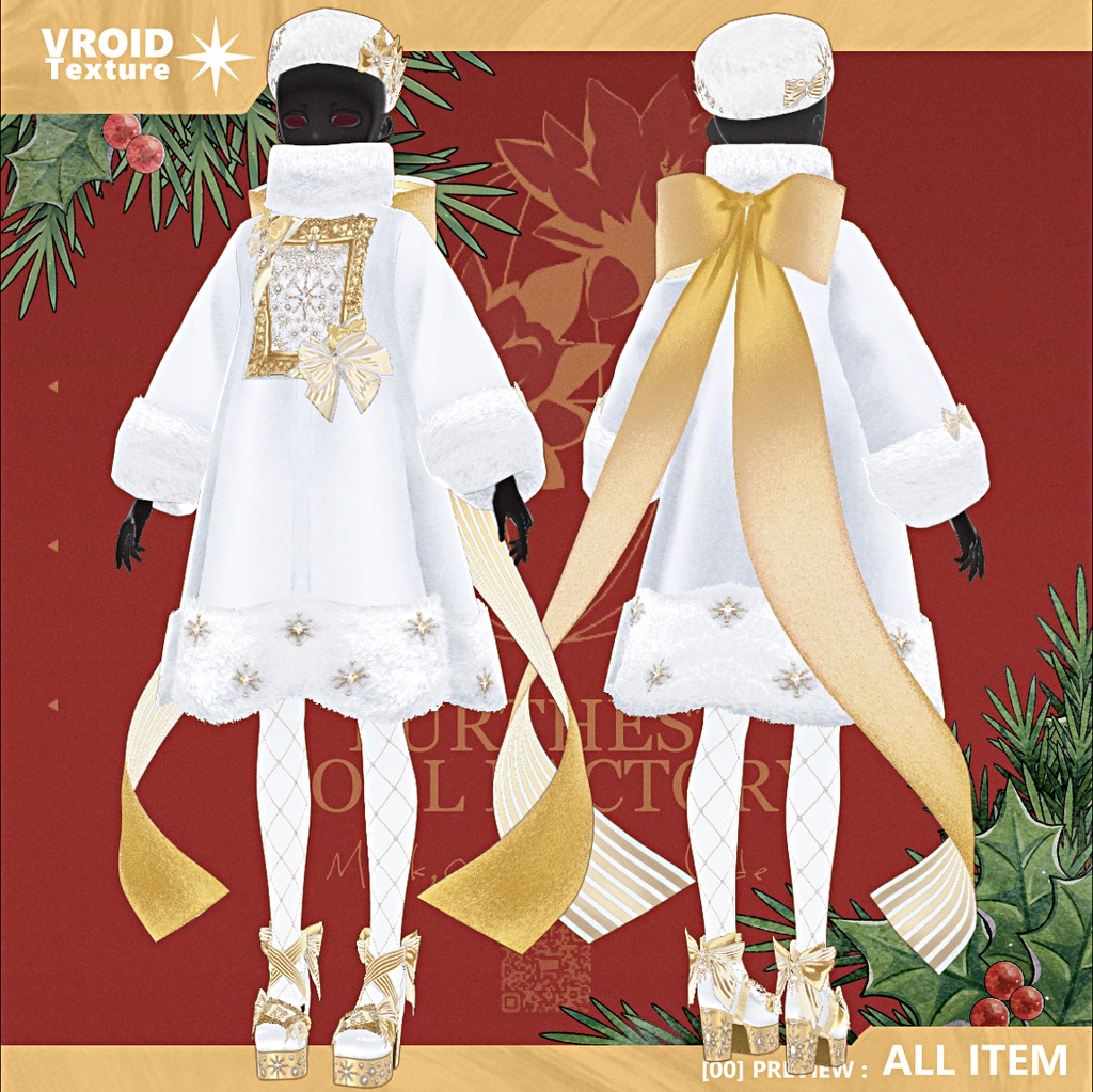 【 #Vroid 正式版】ホワイトクリスマス - Christmas Outfit 2025