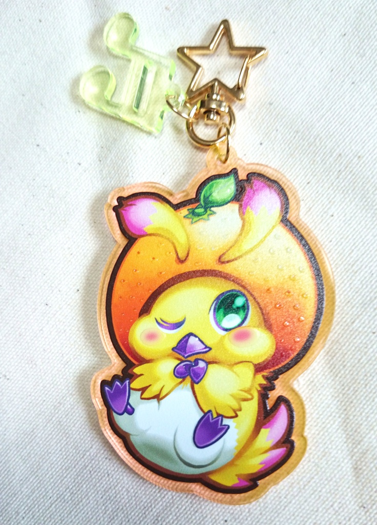 おミカンラッピーアクリルキーホルダー