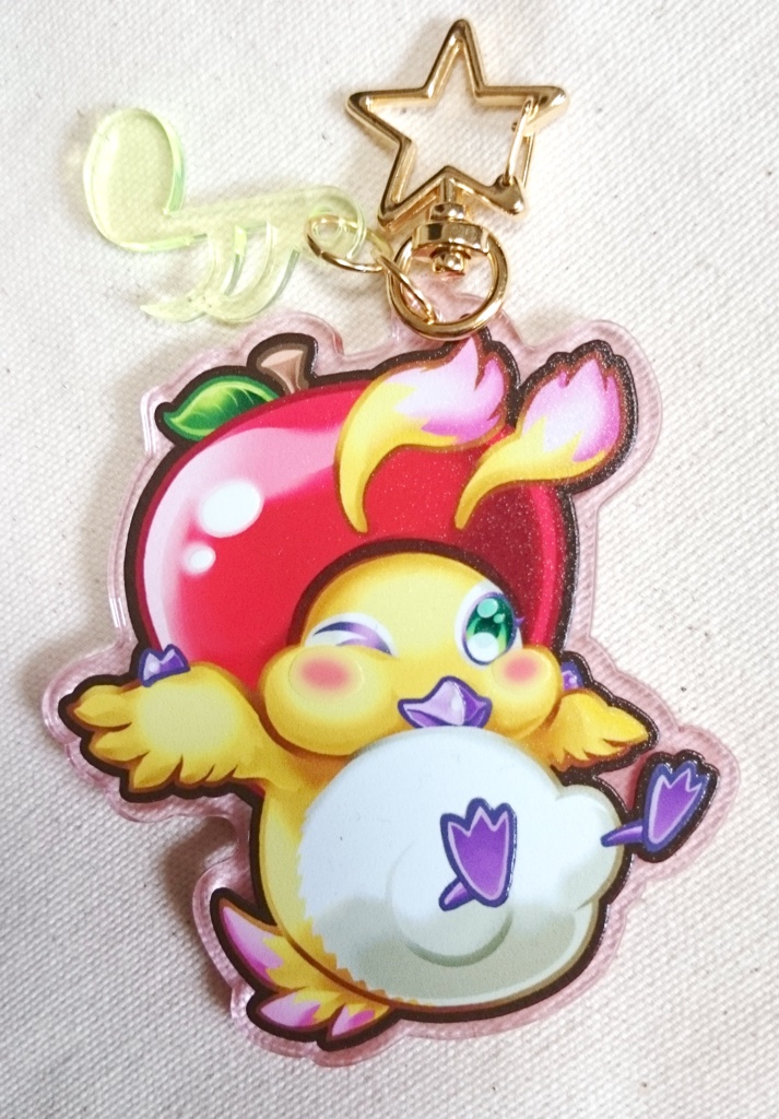 おリンゴラッピーアクリルキーホルダー