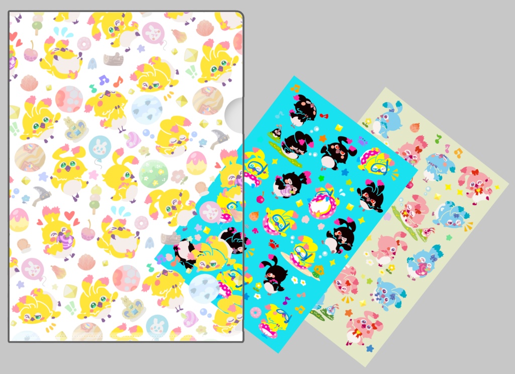 ラッピーA5クリアファイル＆ポスカ2枚セット