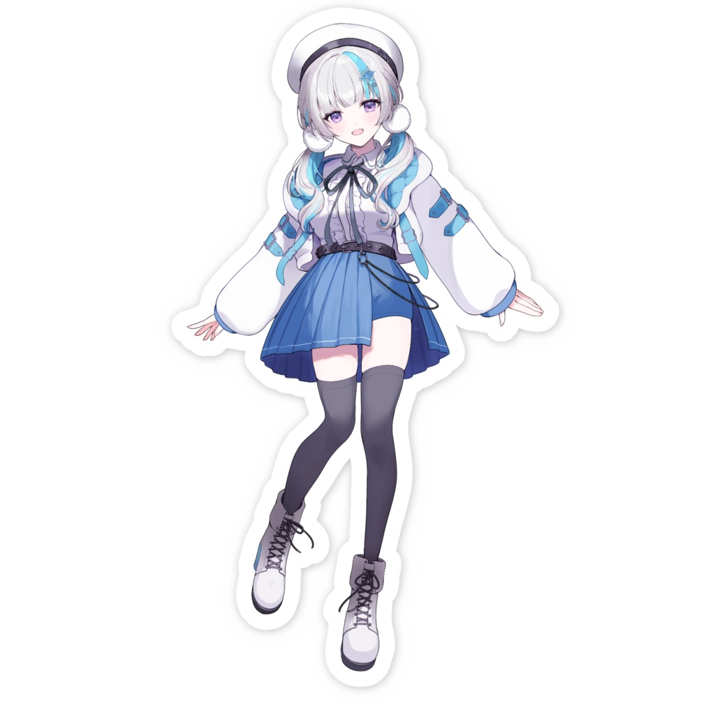 【ステッカー】甘雪しぐれす(メインビジュアル)